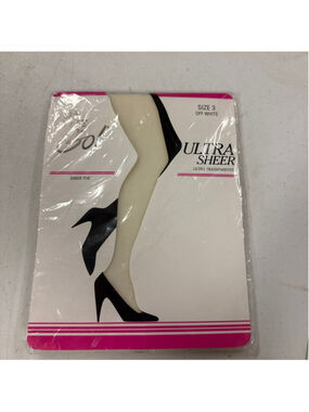Women's On The Go Ultra Sheer Hosiery Size 3 Off White